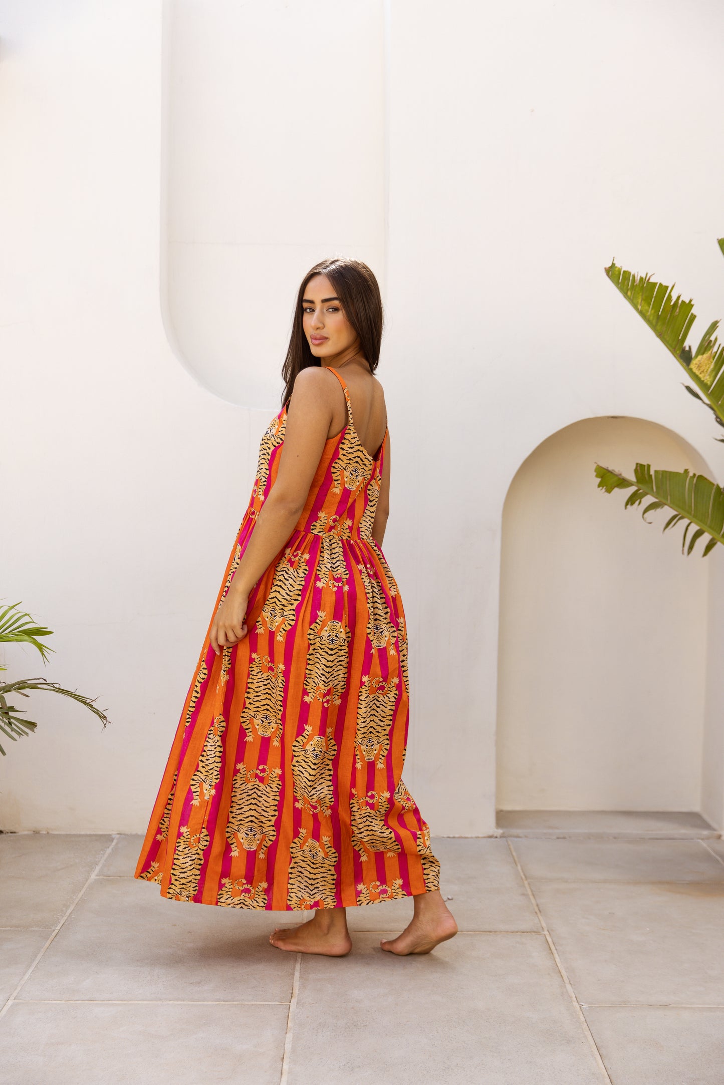 Cami Midi Dress Red Tigress