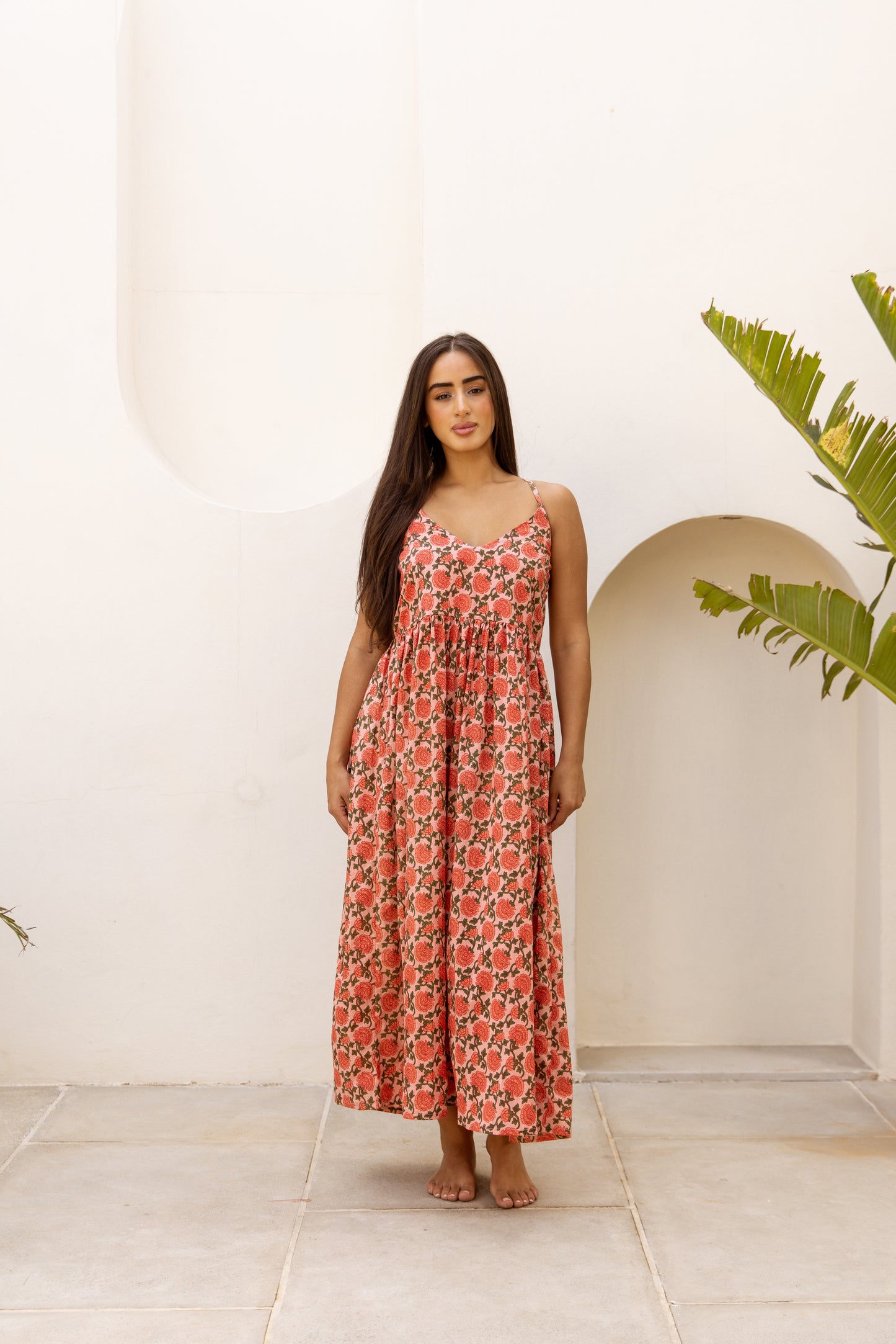 Cami Midi Dress Saffron Sun