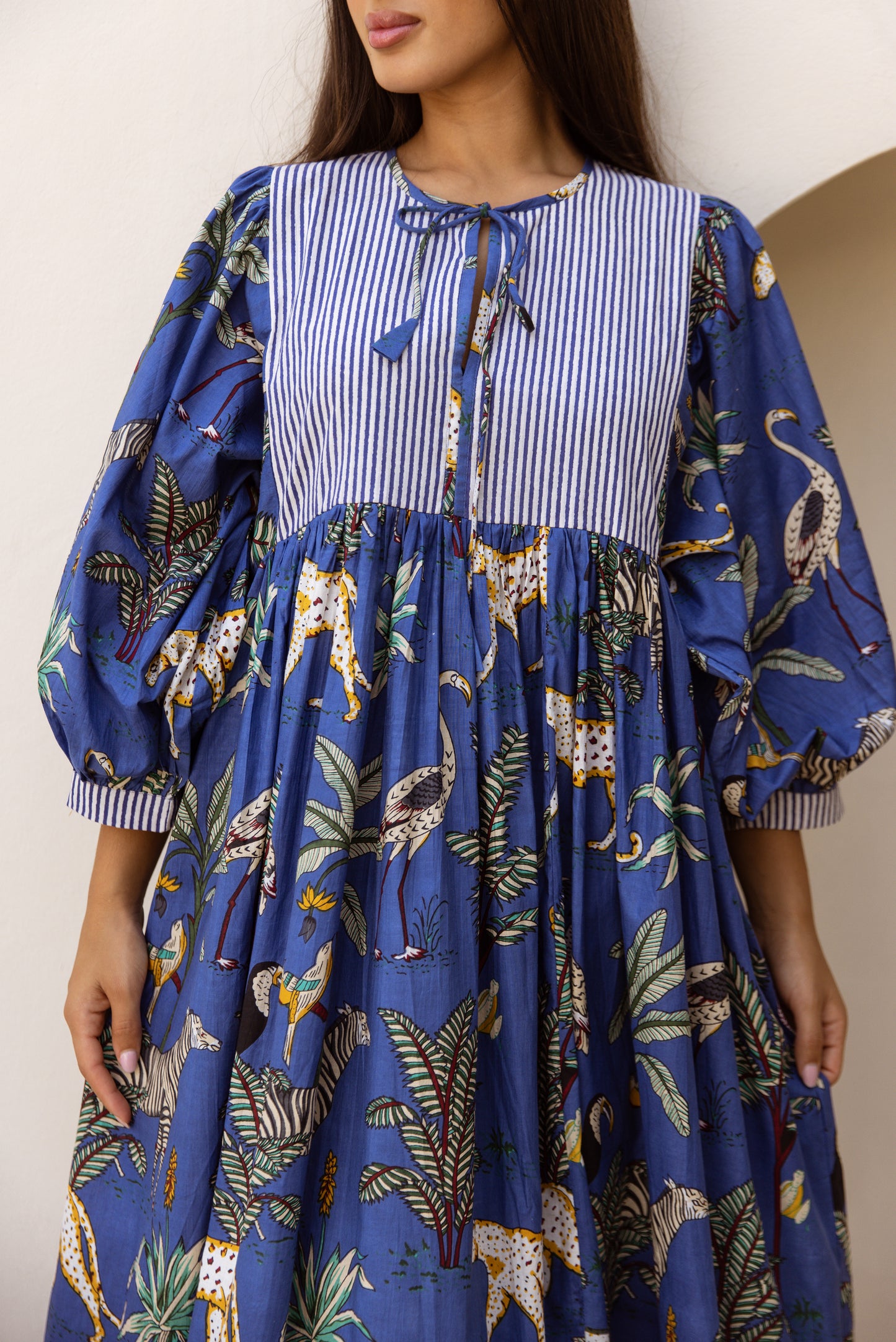 Tara Midi Dress Imperial Sapphire Safari