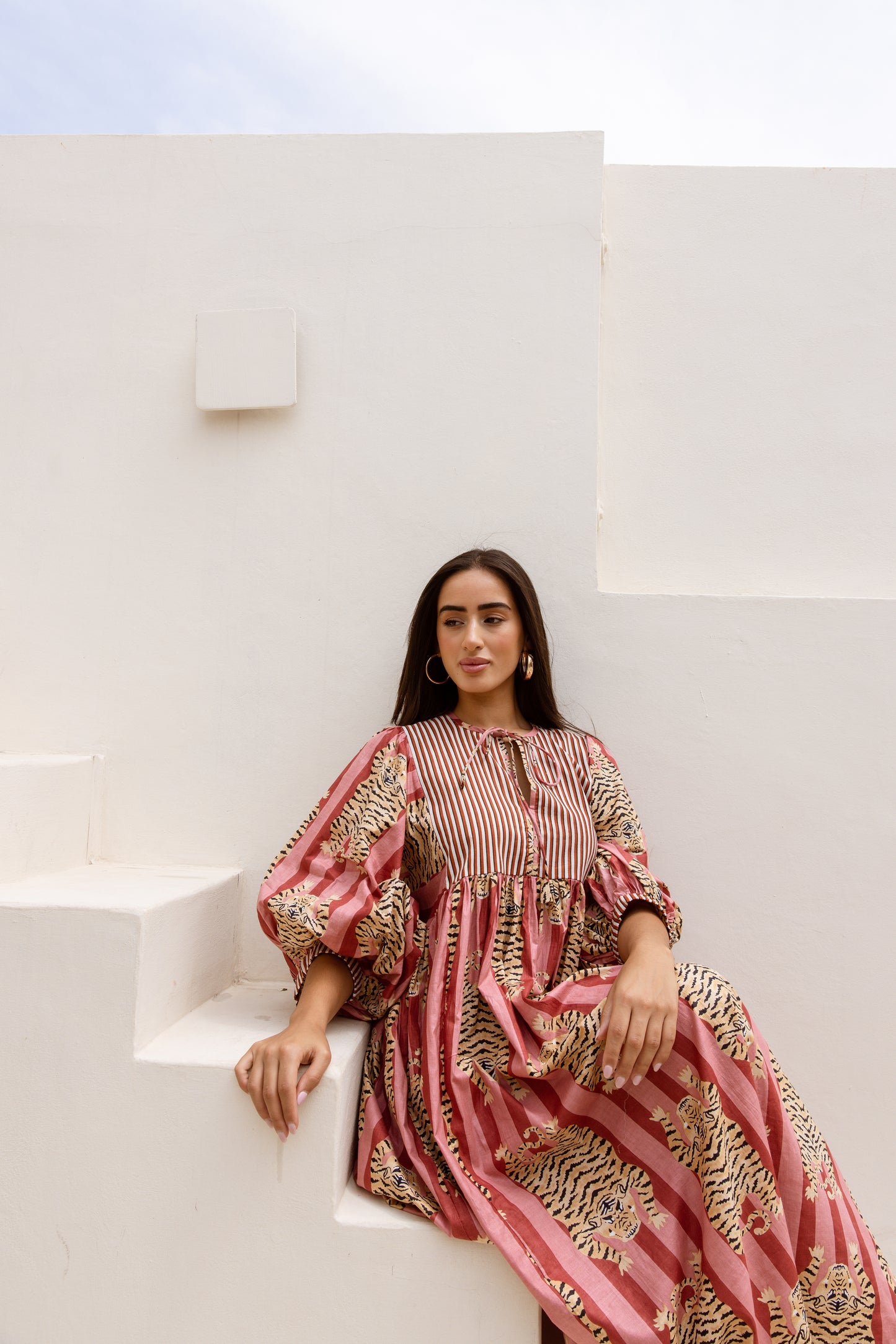 Tara Mid Dress Rosewood Tigress