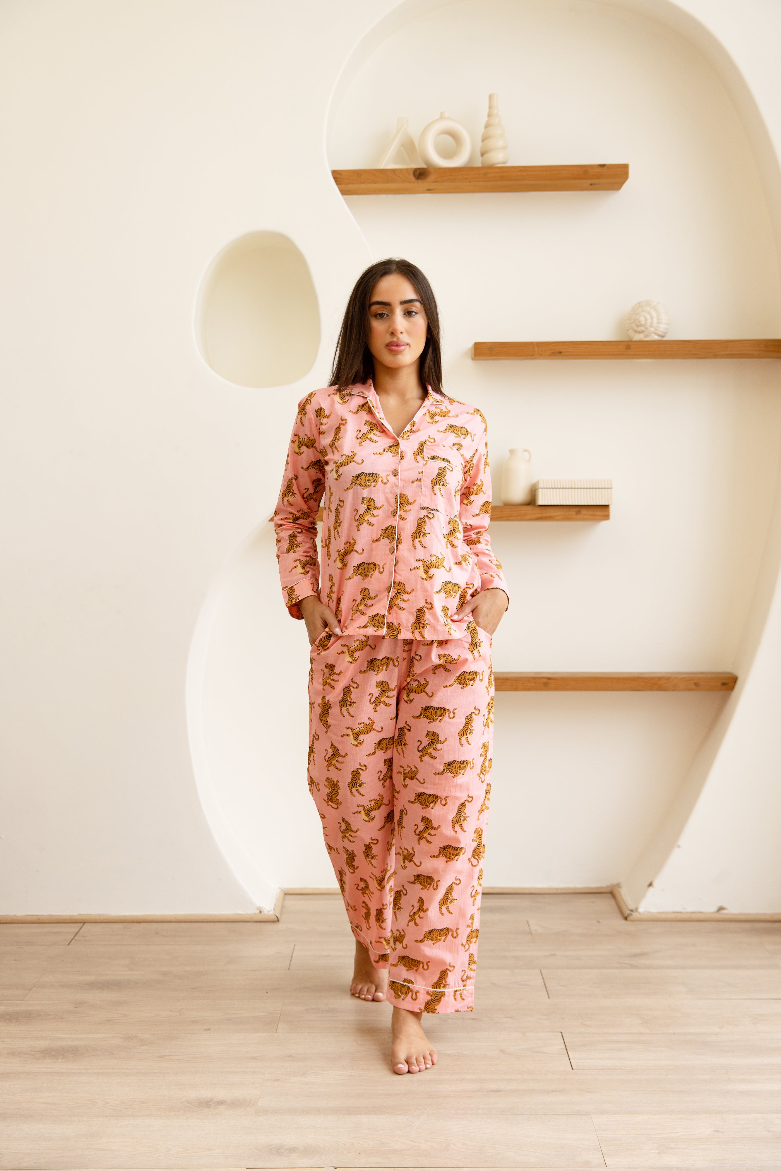 Amrita Pajamas Set Rosewood Tigress