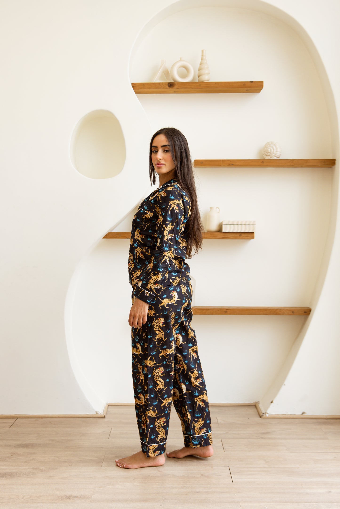 Amrita Pajamas Set Black Panthera