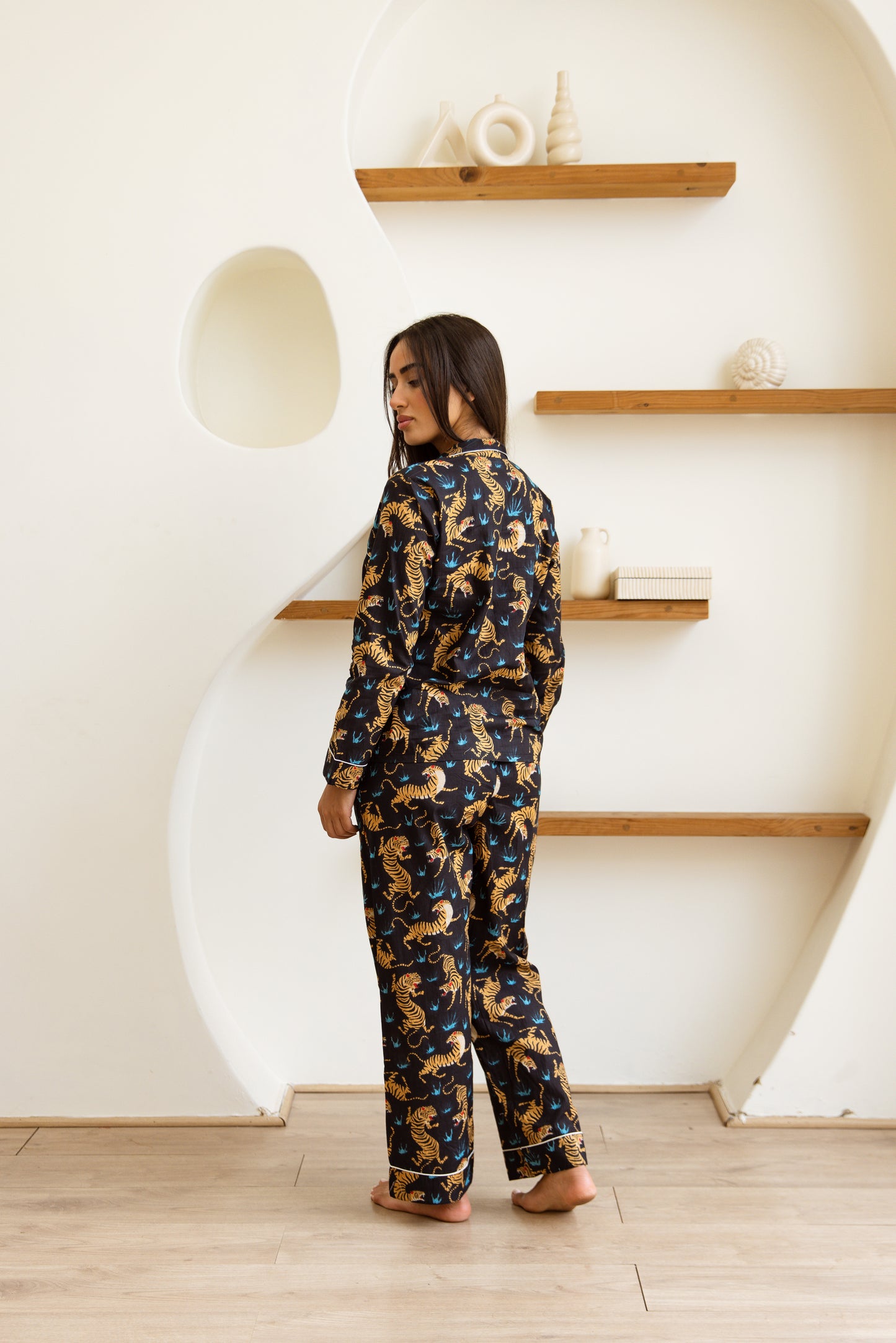 Amrita Pajamas Set Black Panthera
