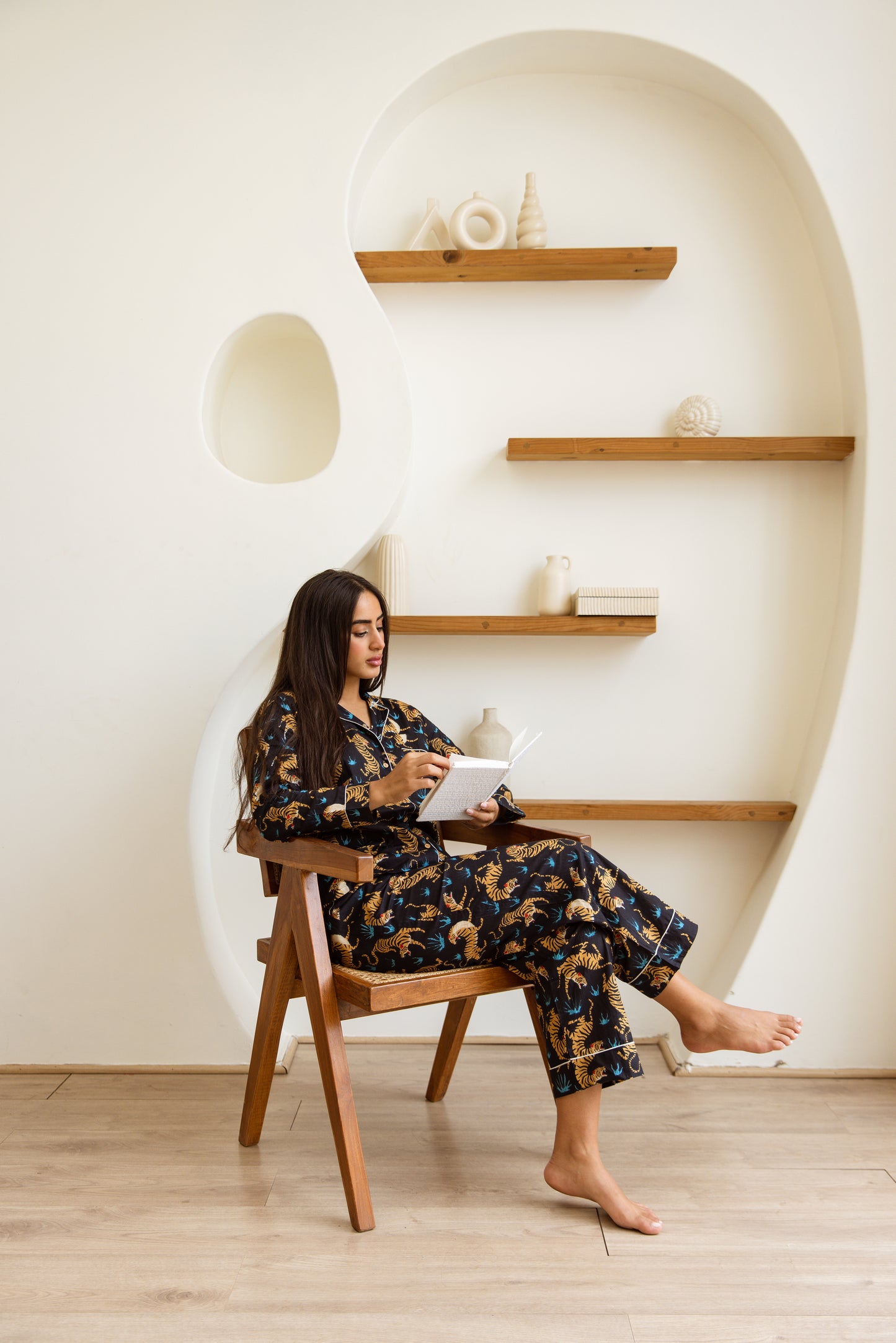 Amrita Pajamas Set Black Panthera