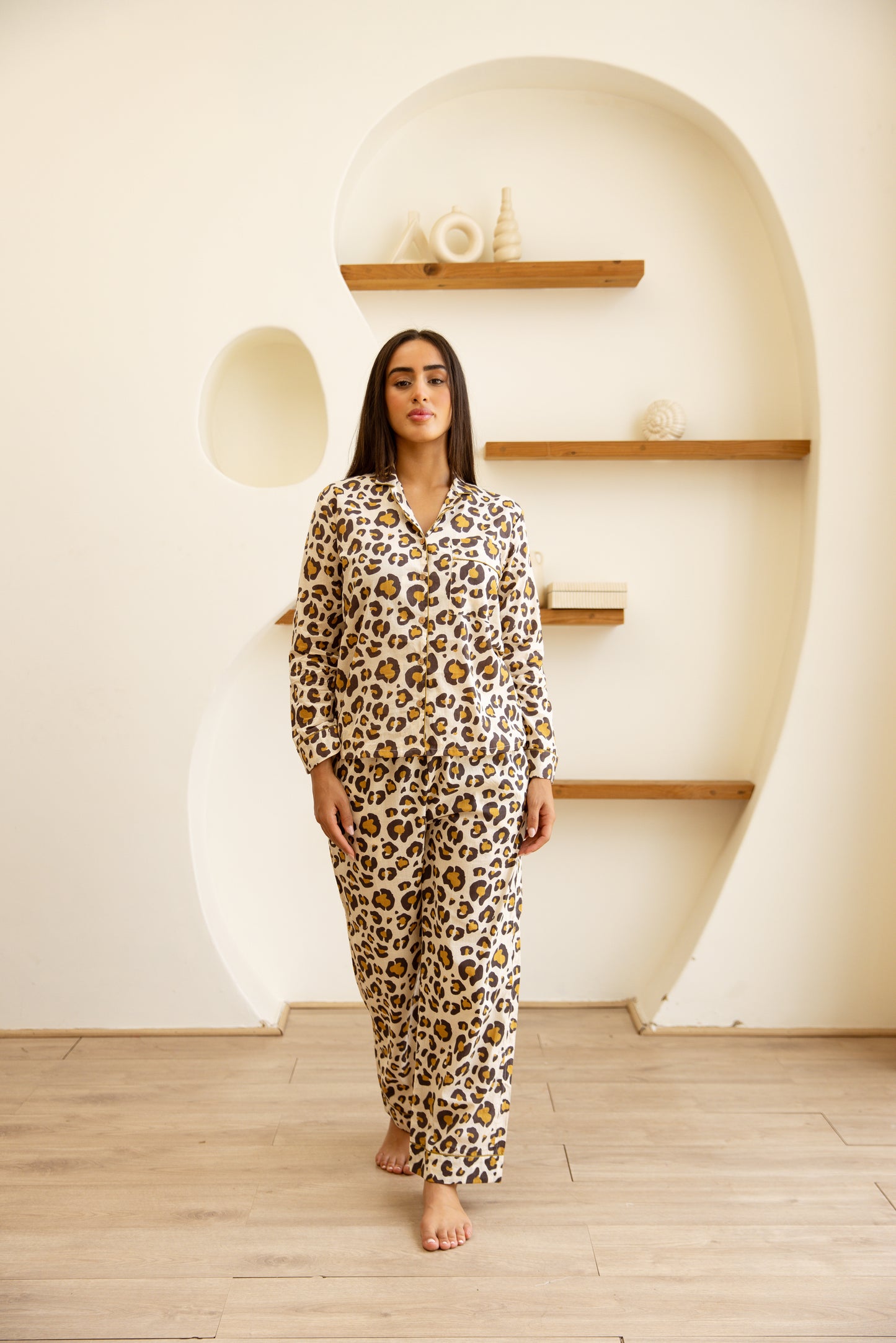 Amrita Pajamas Set Desert Leopard