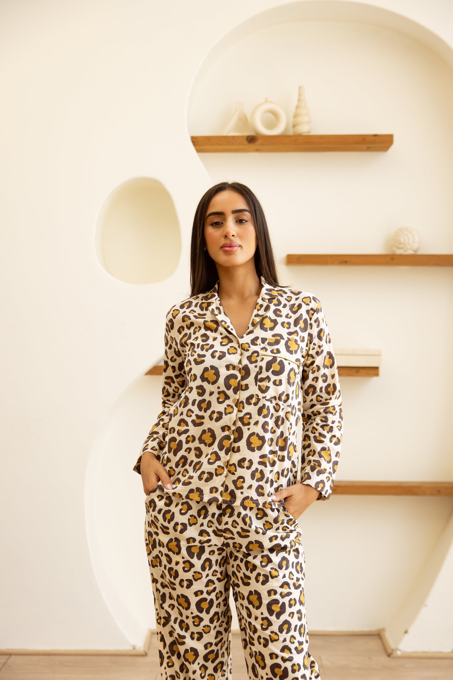 Amrita Pajamas Set Desert Leopard