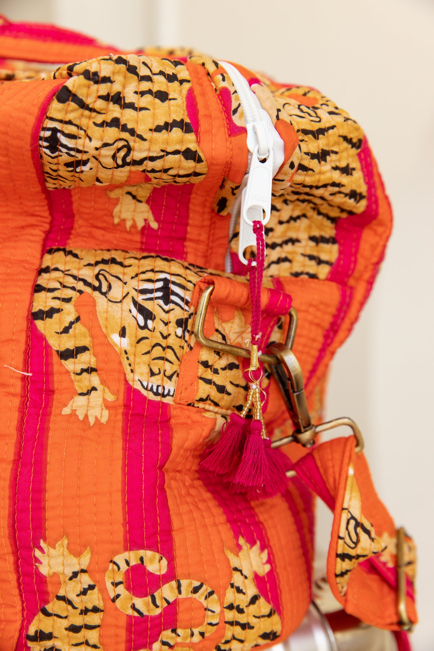 Large Travel Bag Red Tigress