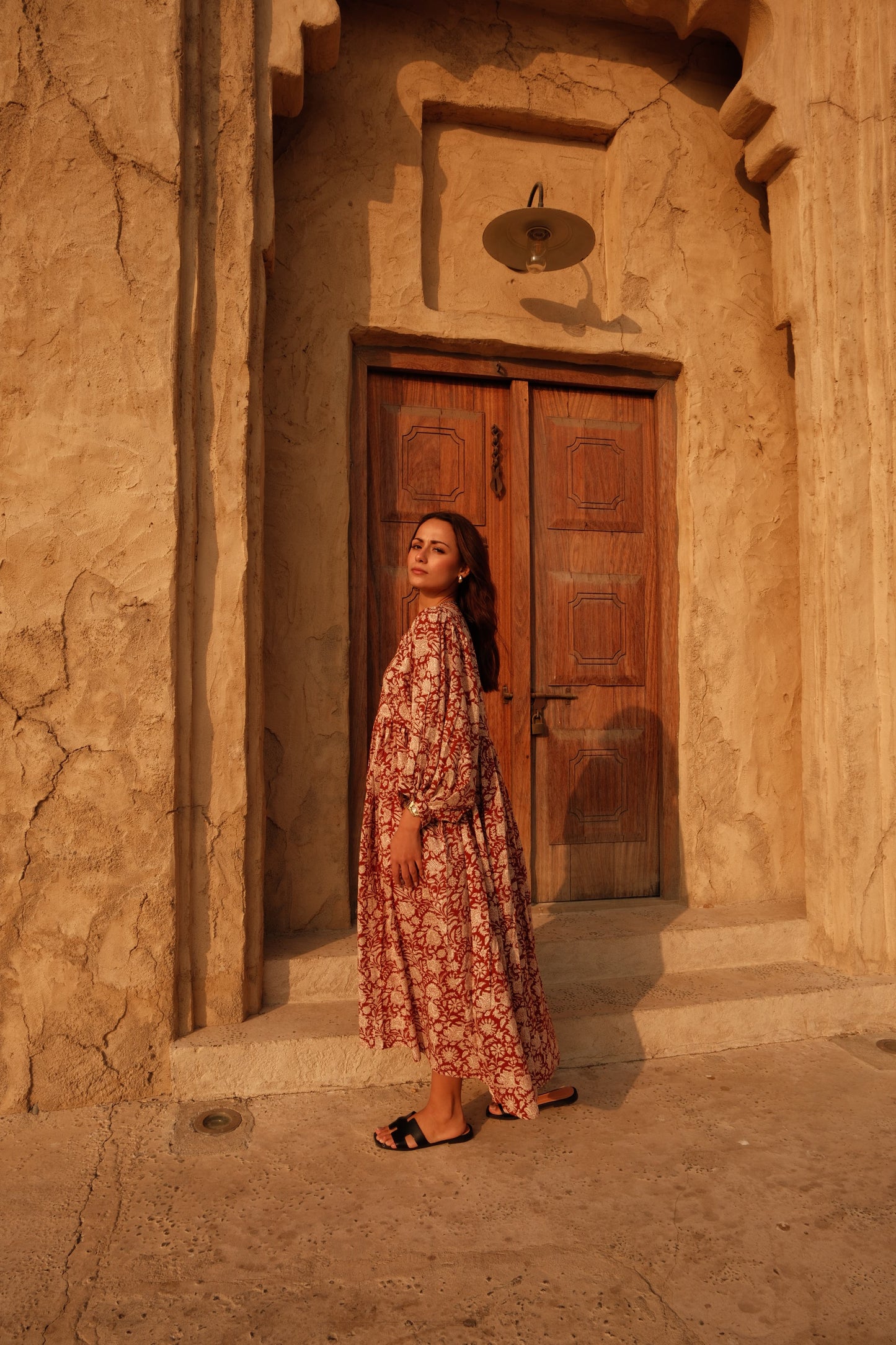 Maya Midi Dress Caramel