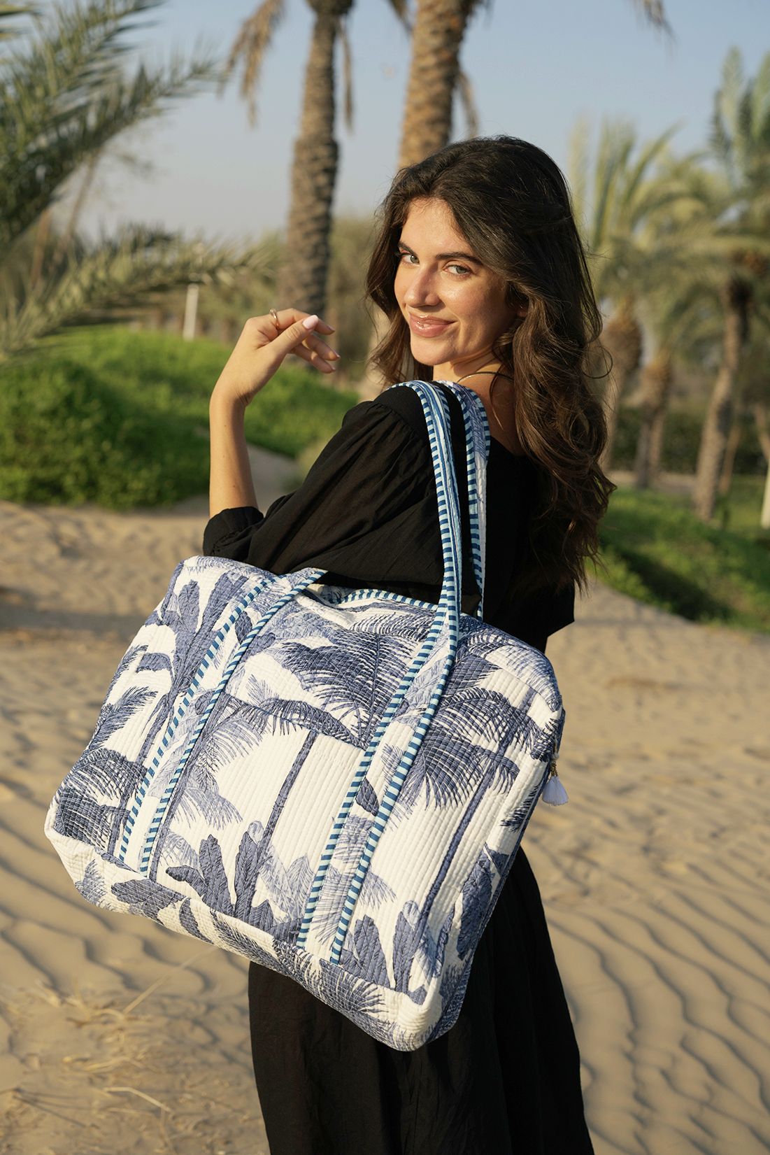 Indira Tote - Ocean Marble