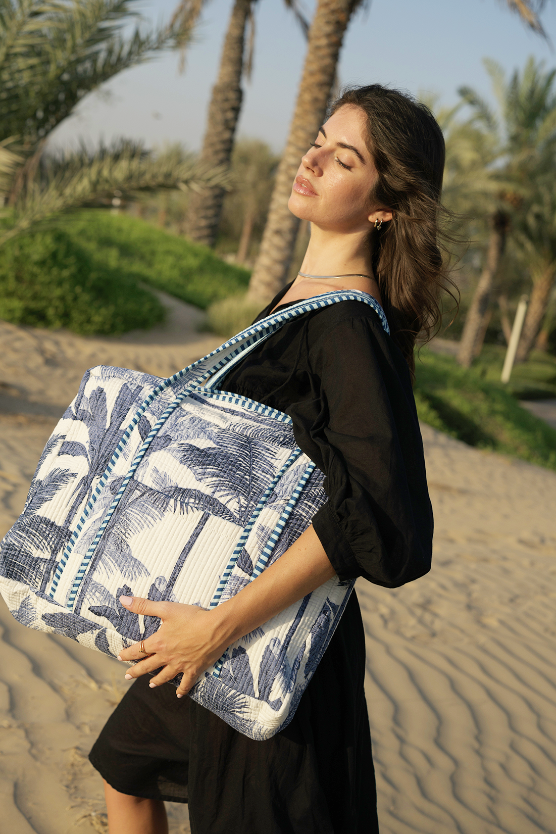 Indira Tote - Ocean Marble