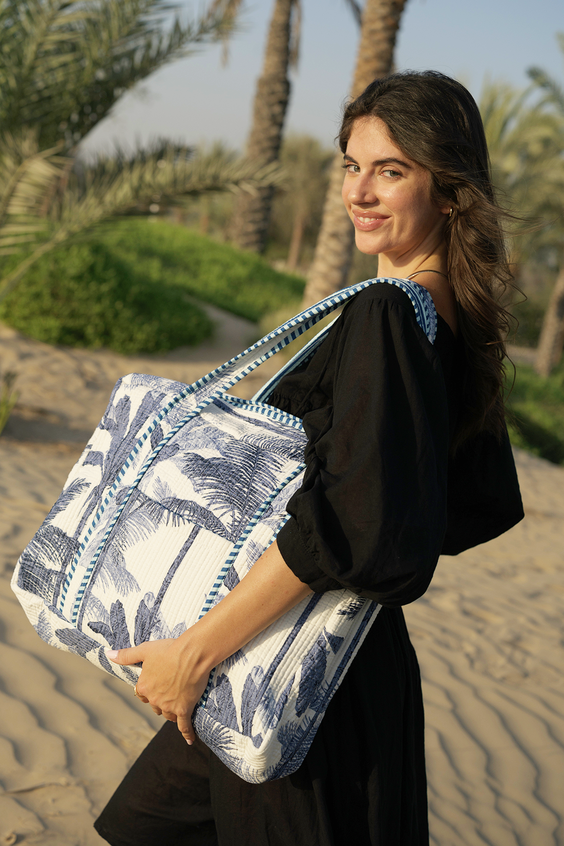 Indira Tote - Ocean Marble