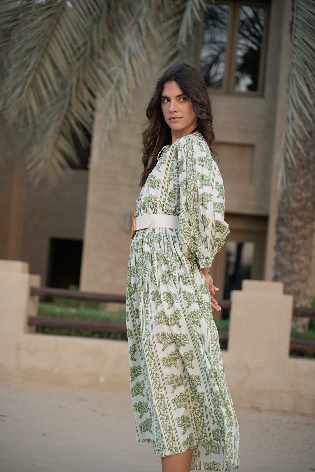 Liana Midi Dress - Fern