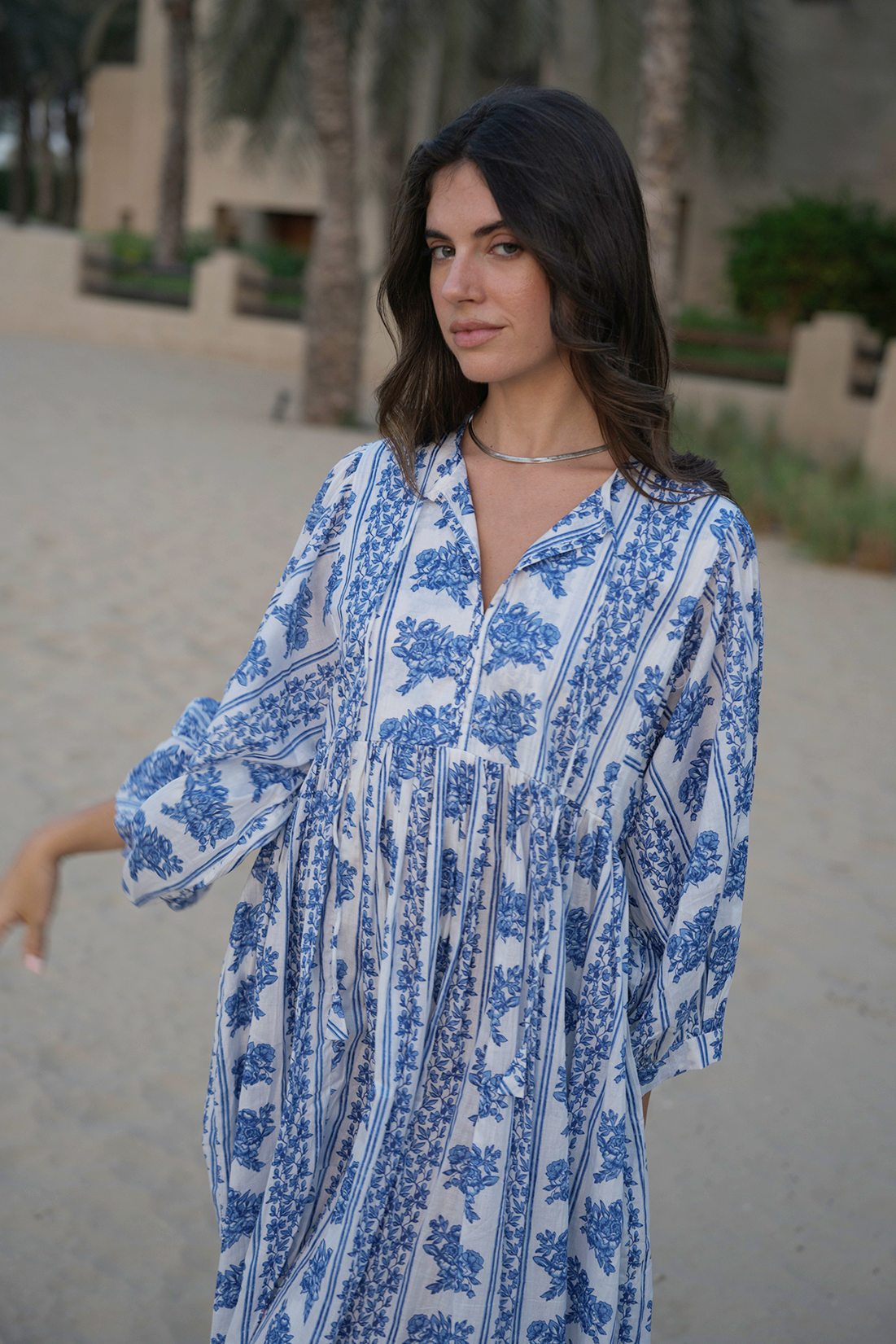 Liana Midi Dress - Bluebell