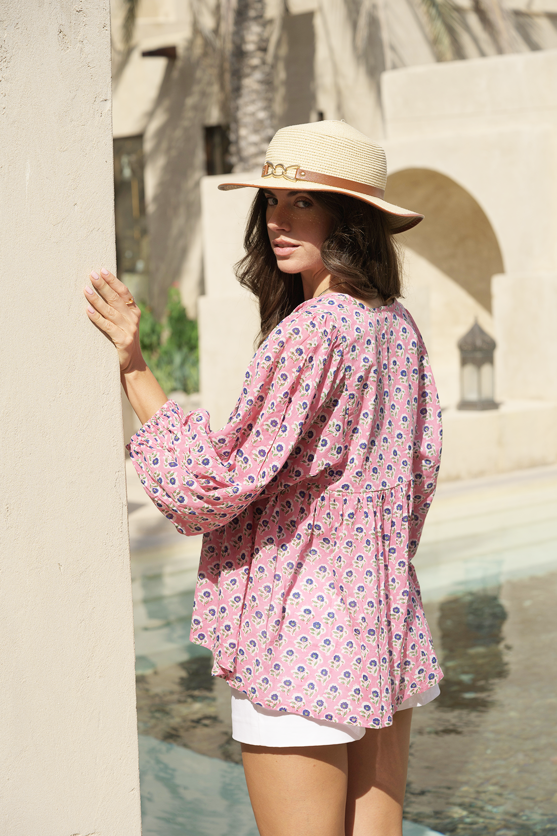 Meera Blouse - Peony Petal