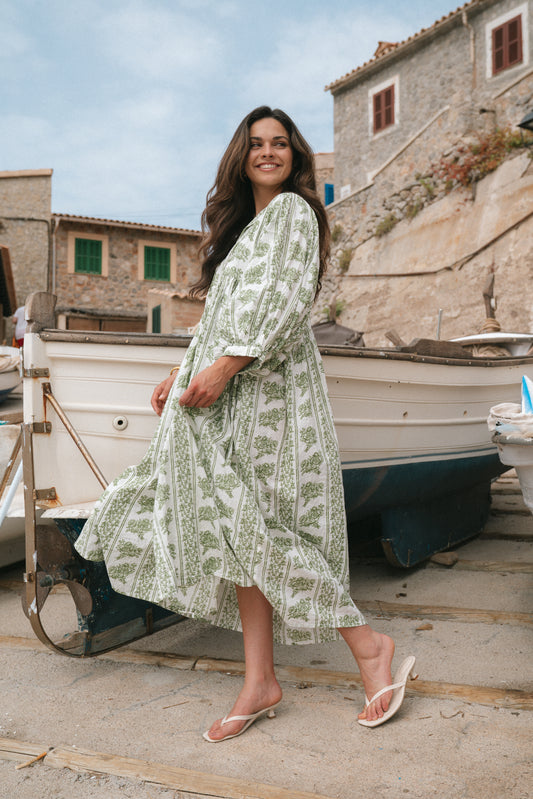 Liana Midi Dress - Fern