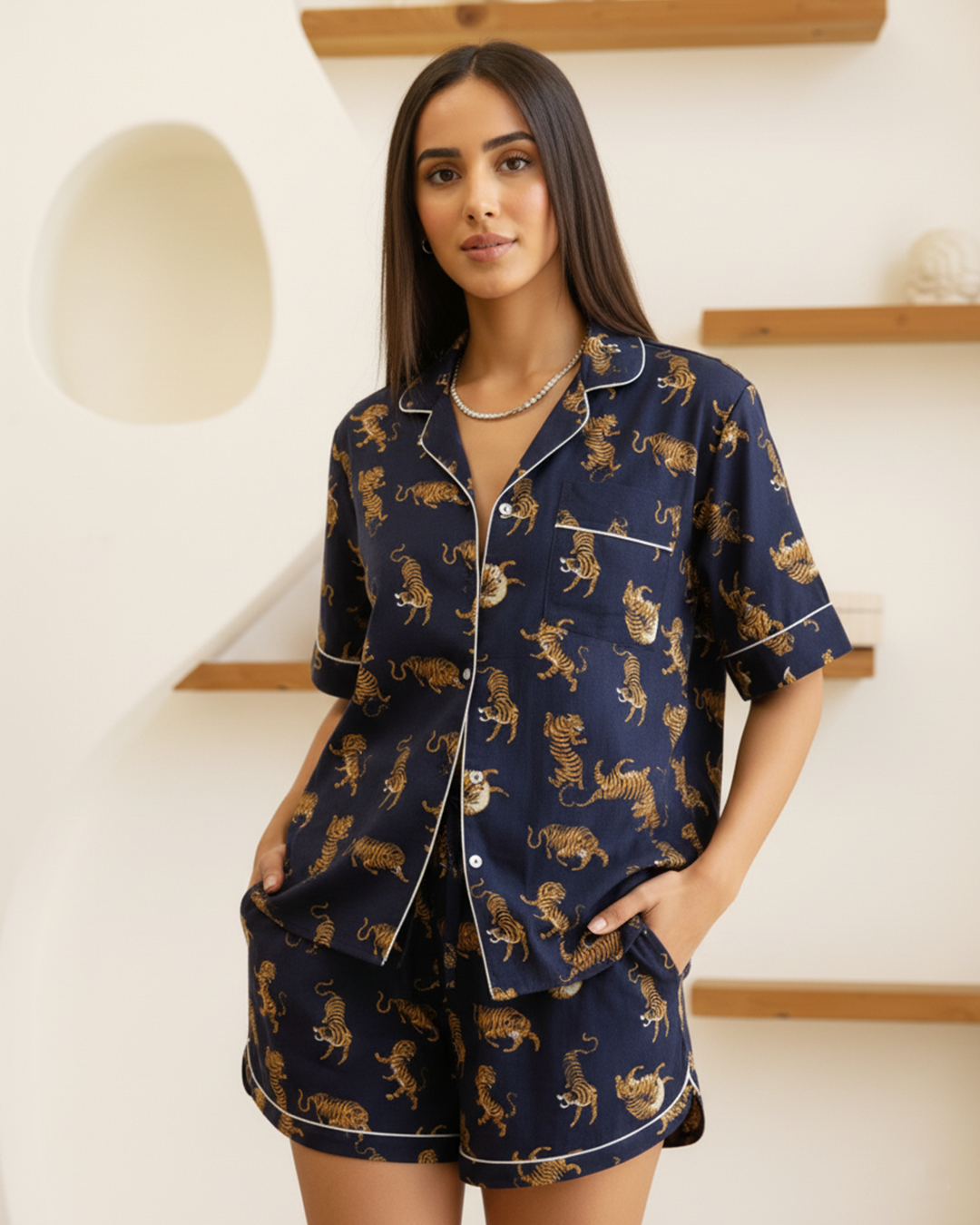 Amrita Pajamas Set Savannah Midnight