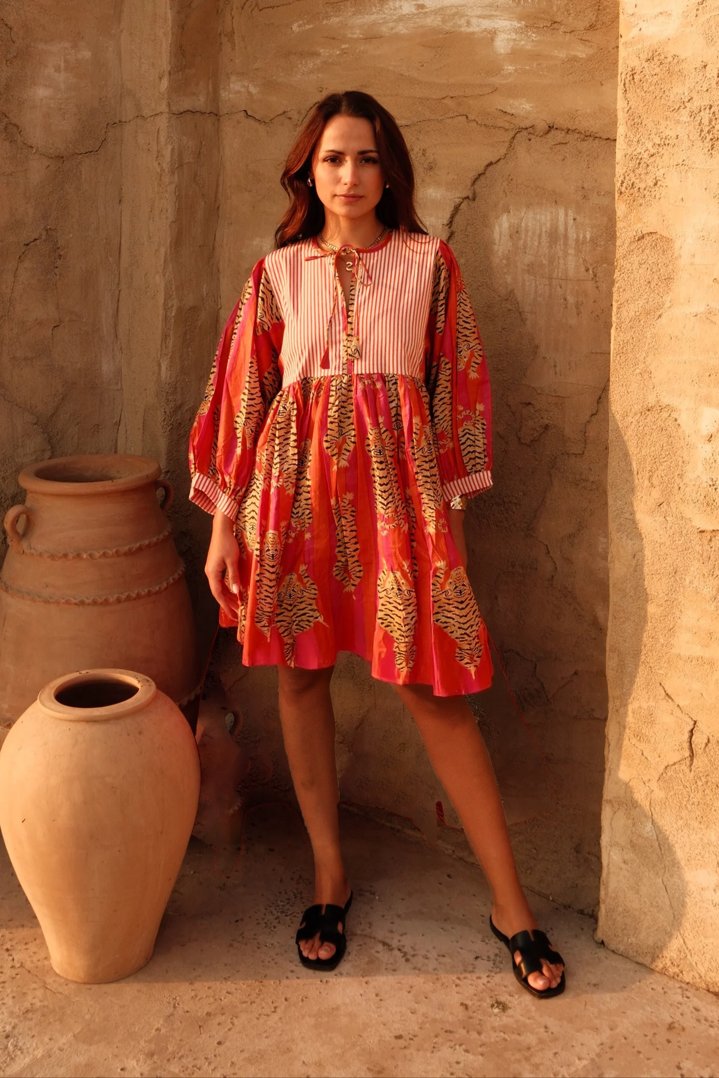 Tara Mini Dress Red Tigeress