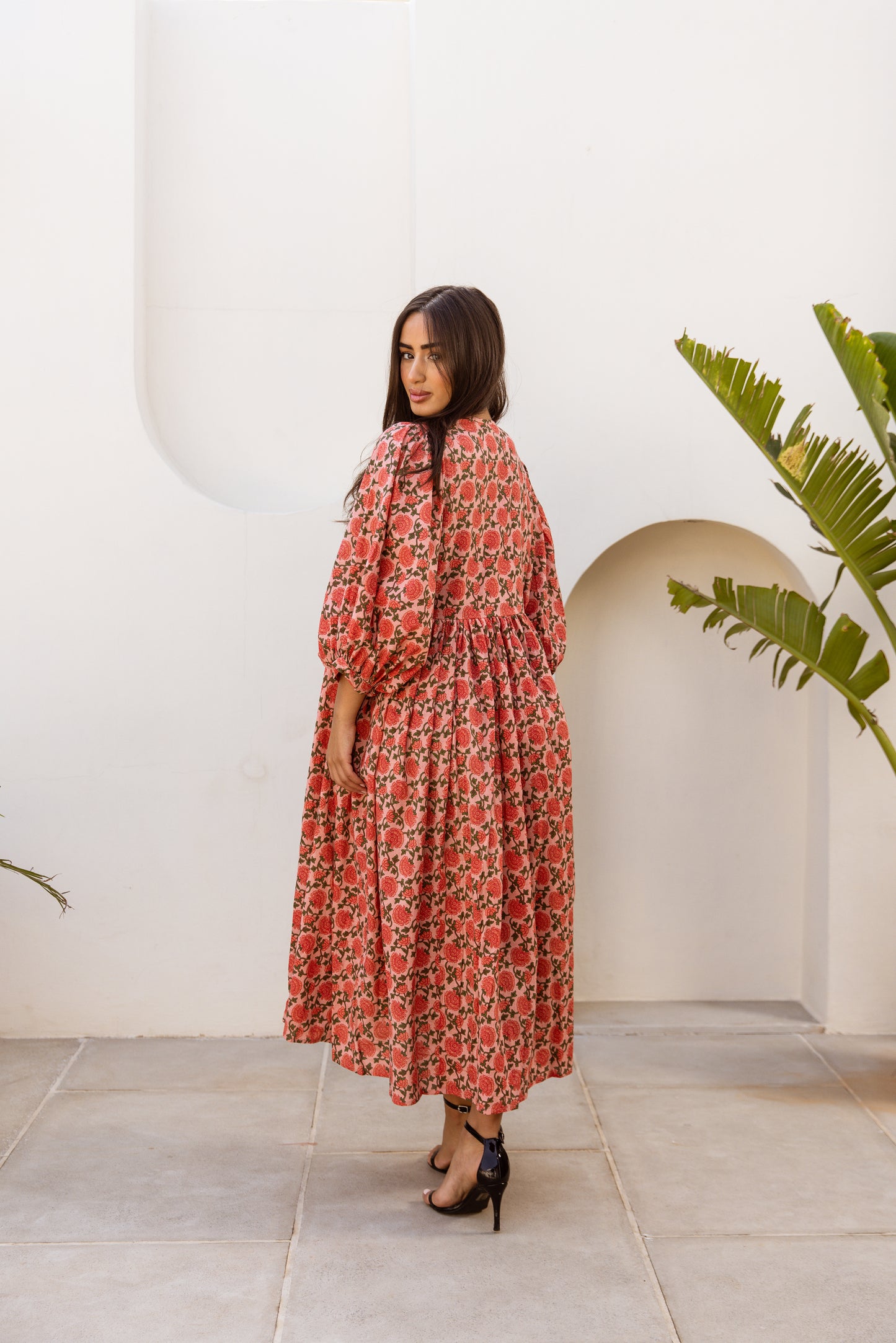 Maya Midi Dress Saffron Sun