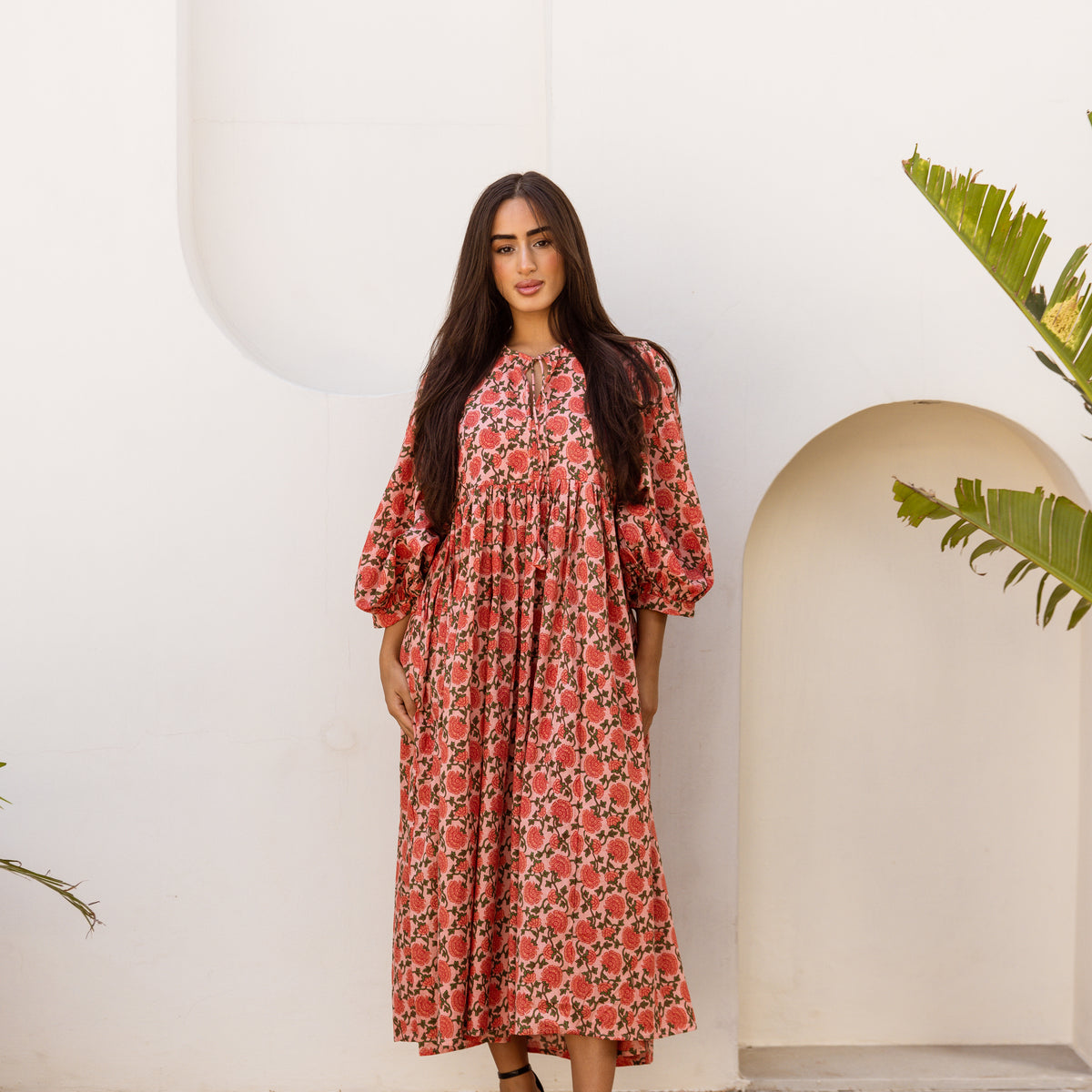 Maya Midi Dress Saffron Sun