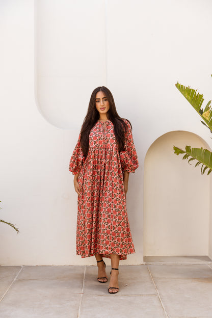 Maya Midi Dress Saffron Sun
