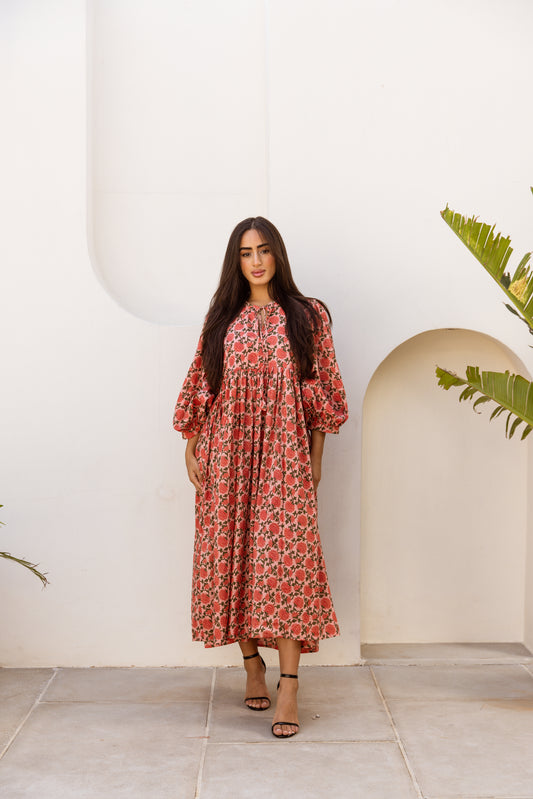 Maya Midi Dress Saffron Sun