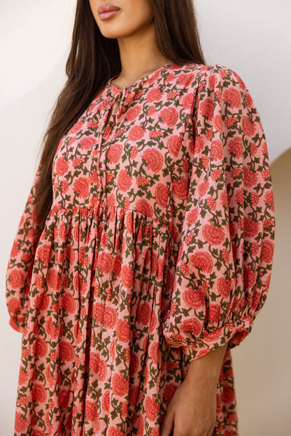 Maya Midi Dress Saffron Sun