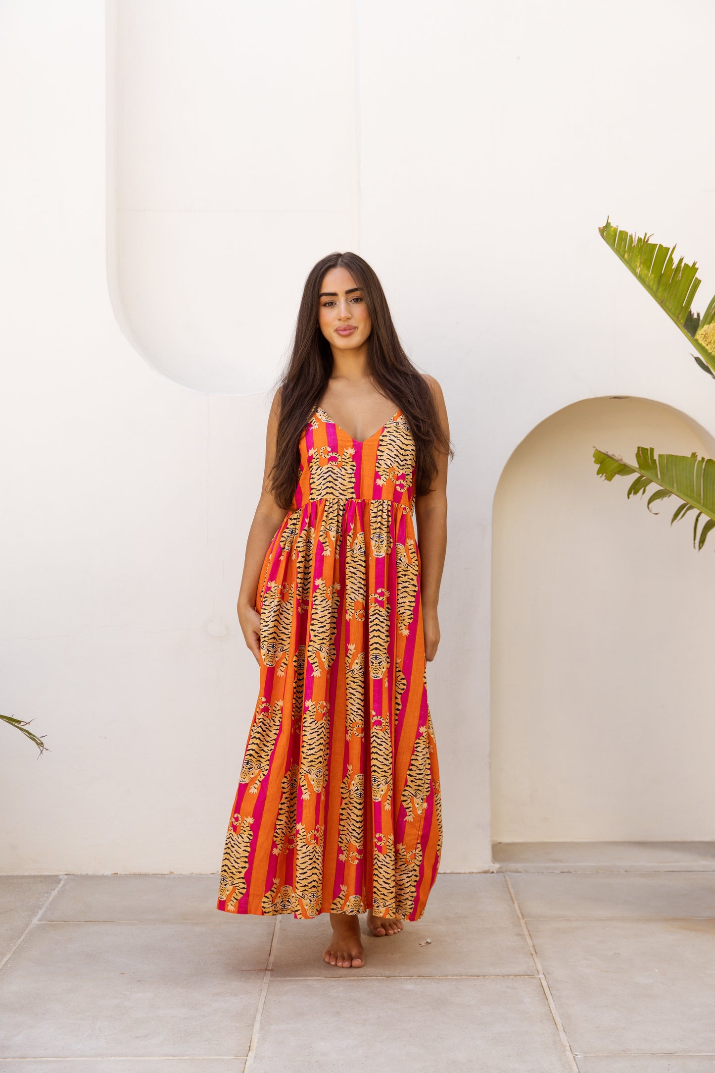 Cami Midi Dress Red Tigress
