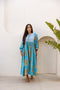 Tara Midi Dress Turquoise Blue Tigress