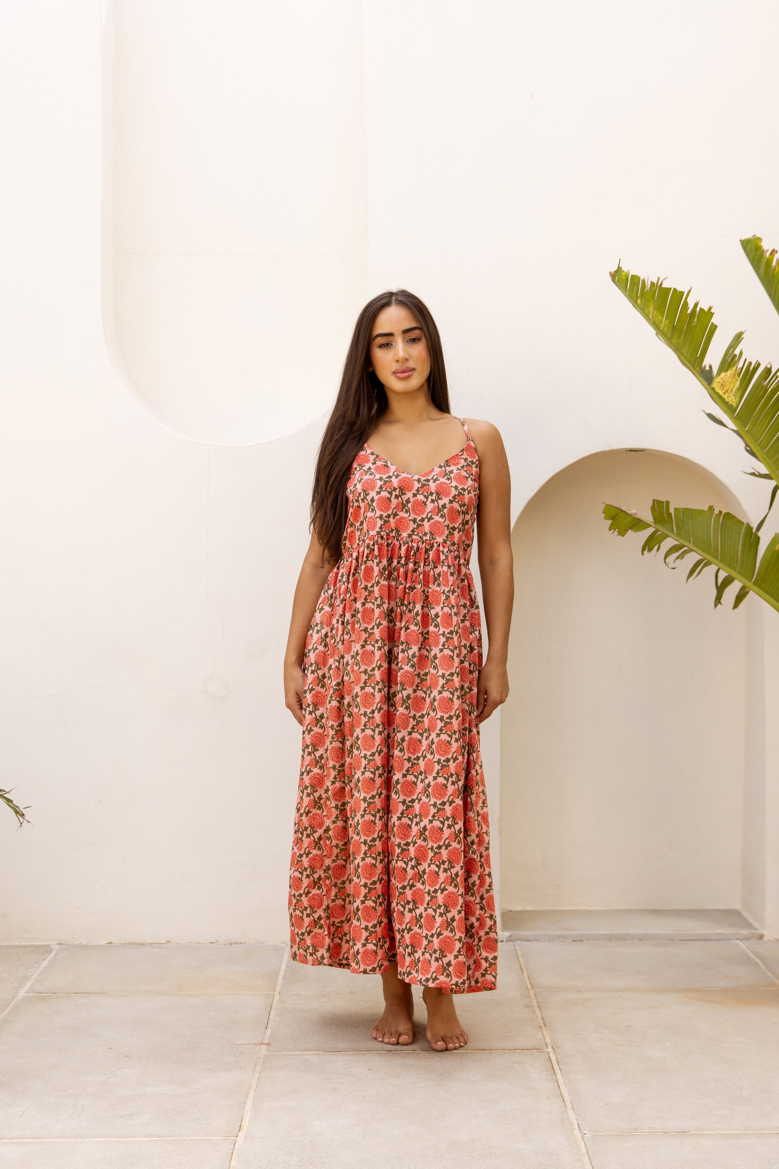 Cami Midi Dress Saffron Sun