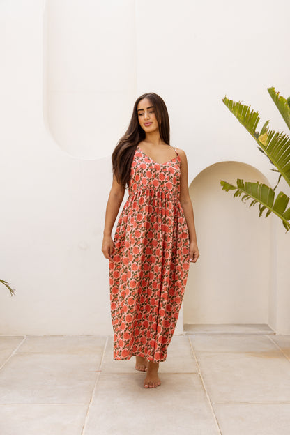 Cami Midi Dress Saffron Sun