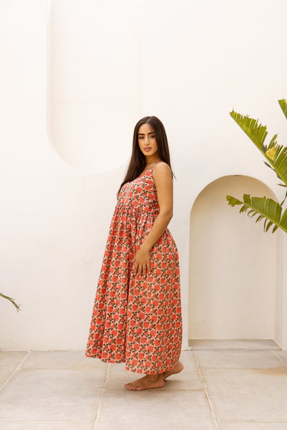 Cami Midi Dress Saffron Sun