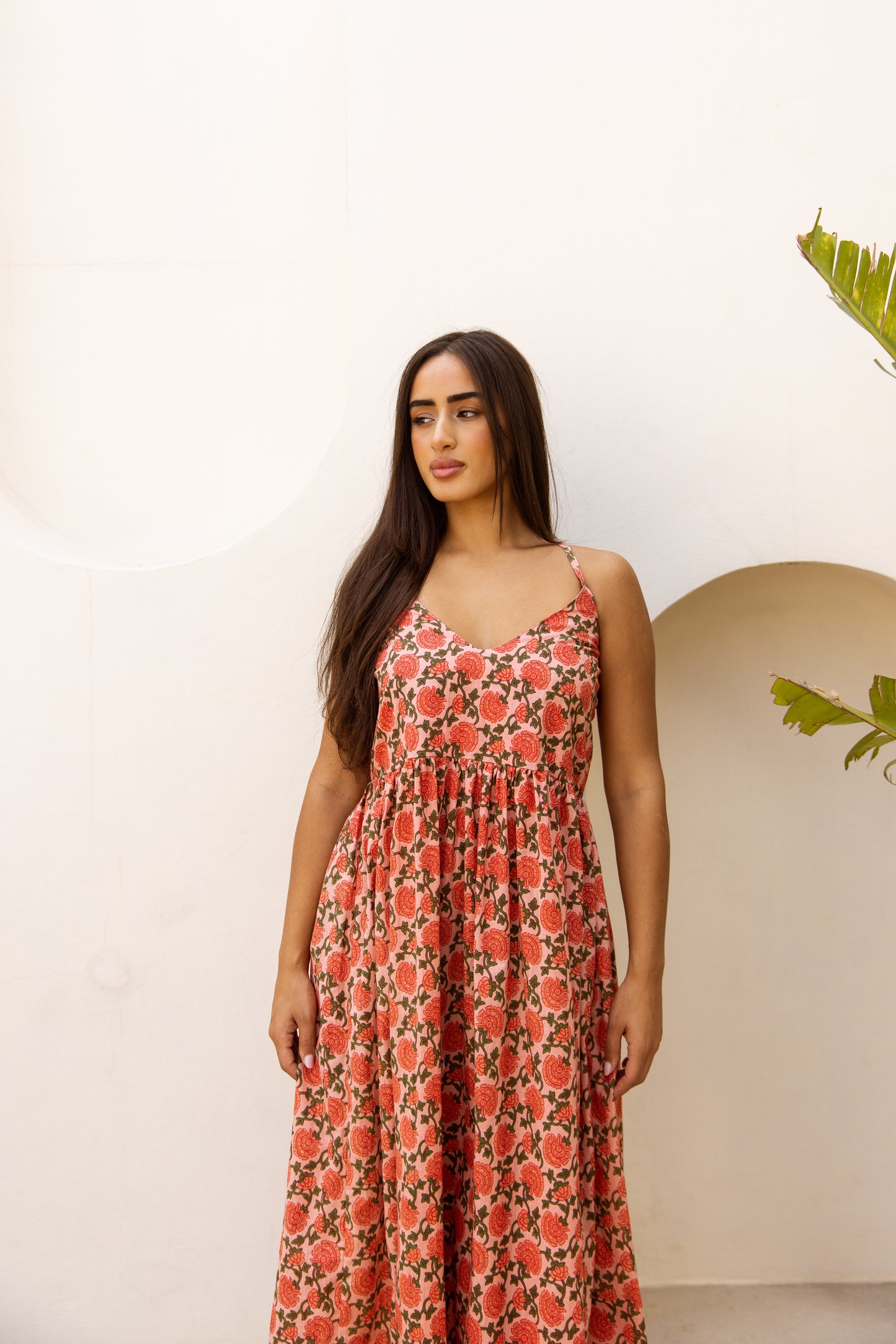 Cami Midi Dress Saffron Sun