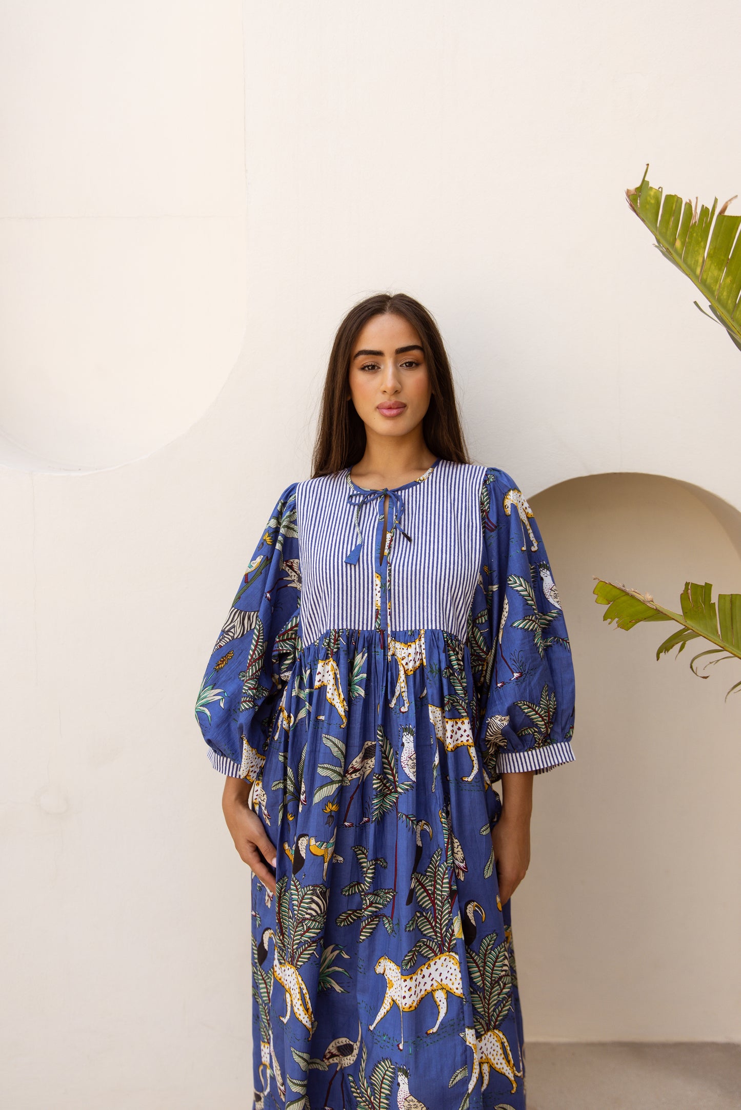 Tara Midi Dress Imperial Sapphire Safari