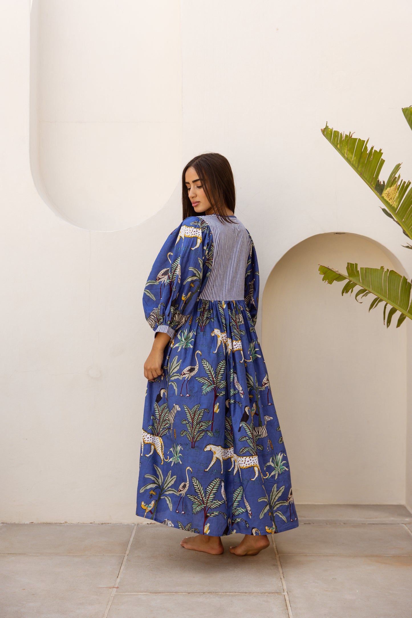 Tara Midi Dress Imperial Sapphire Safari