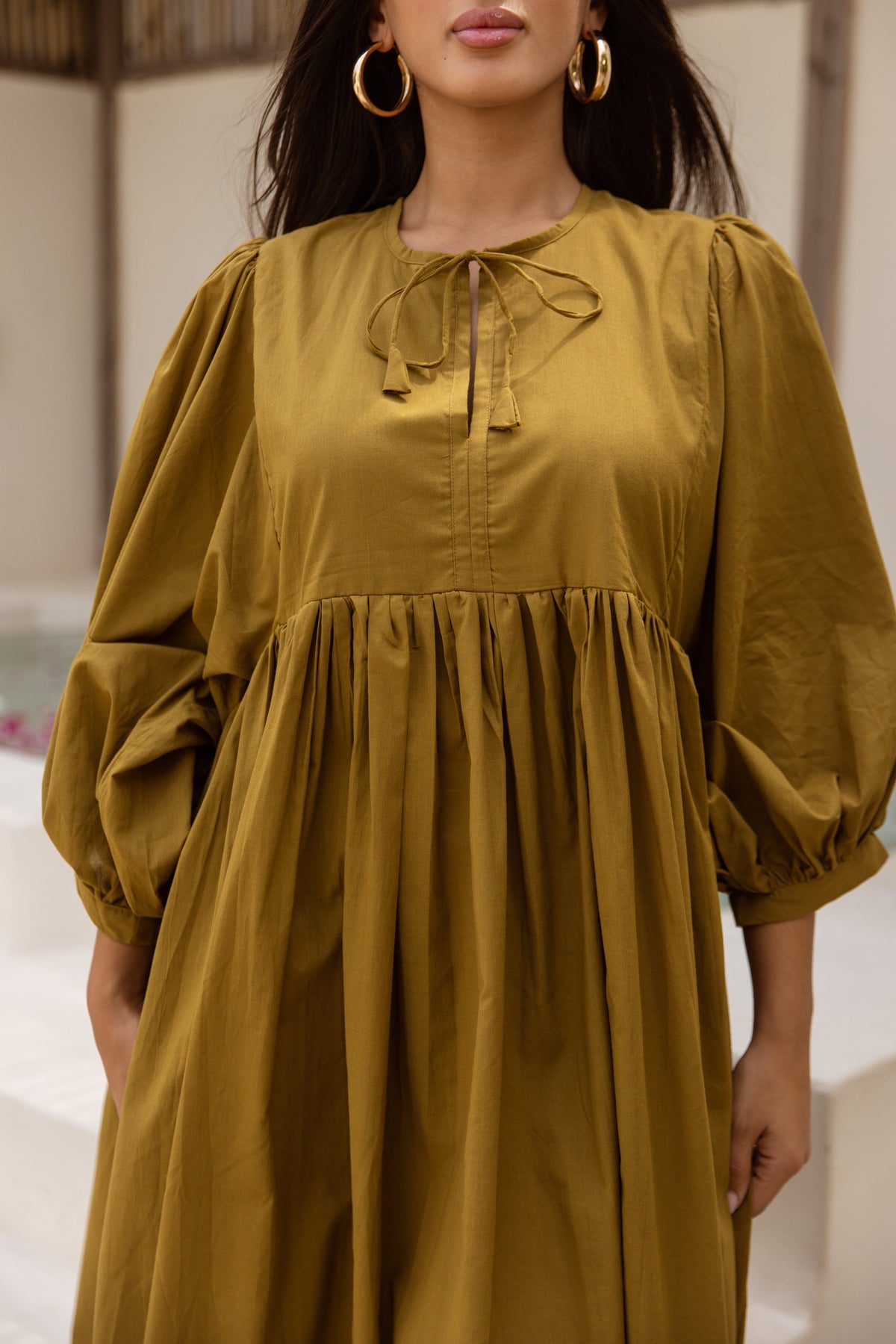 Sara Midi Dress Pine