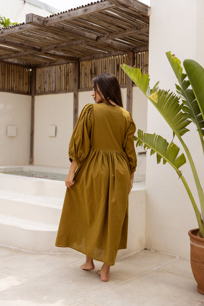 Sara Midi Dress Pine