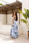 Amara Co-ord Midi Set Porcelain Bleu
