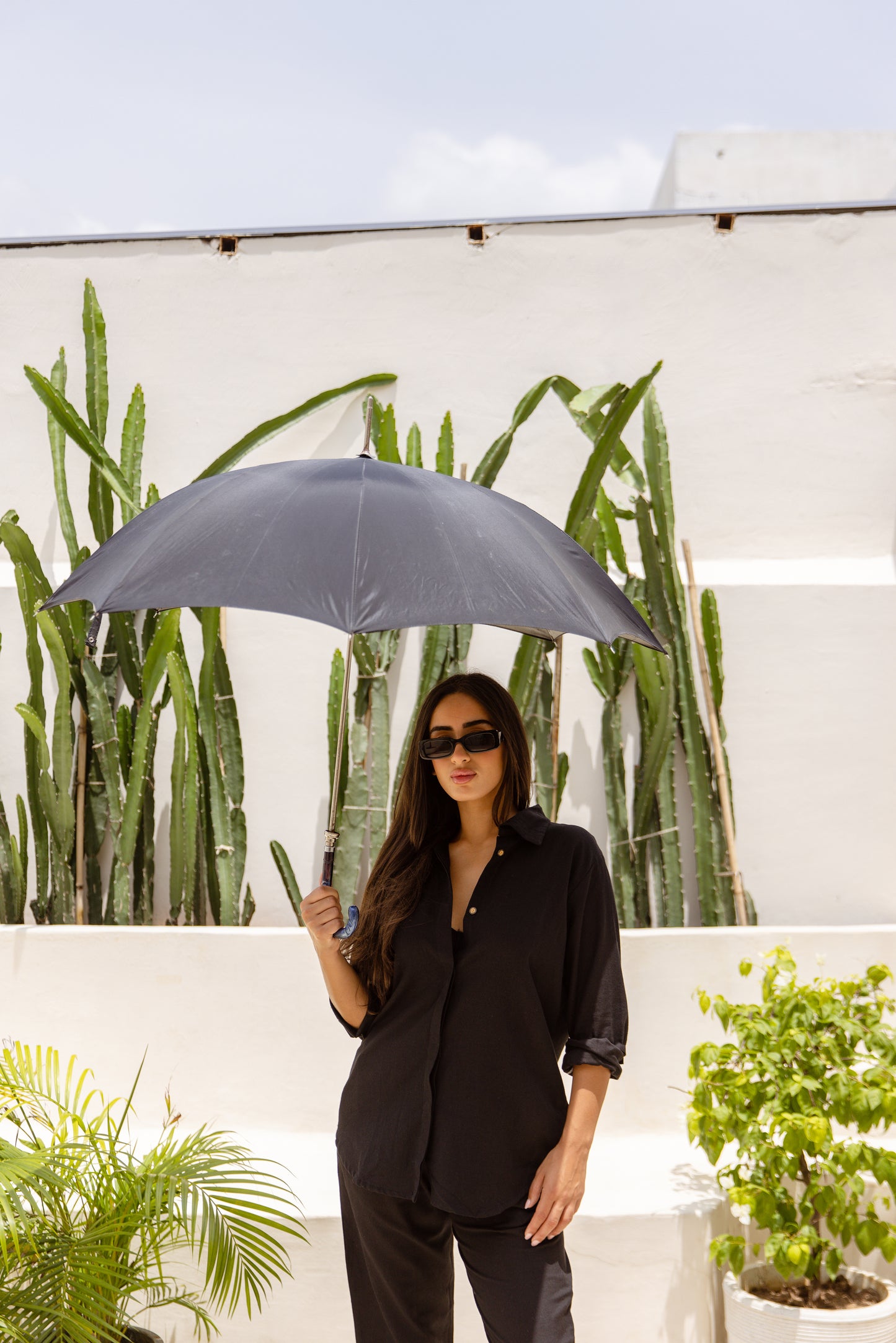 Amara Cotton Trousers Noir