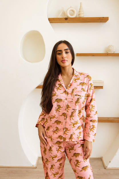 Amrita Pajamas Set Rosewood Tigress