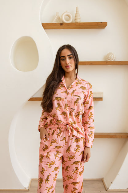 Amrita Pajamas Set Rosewood Tigress
