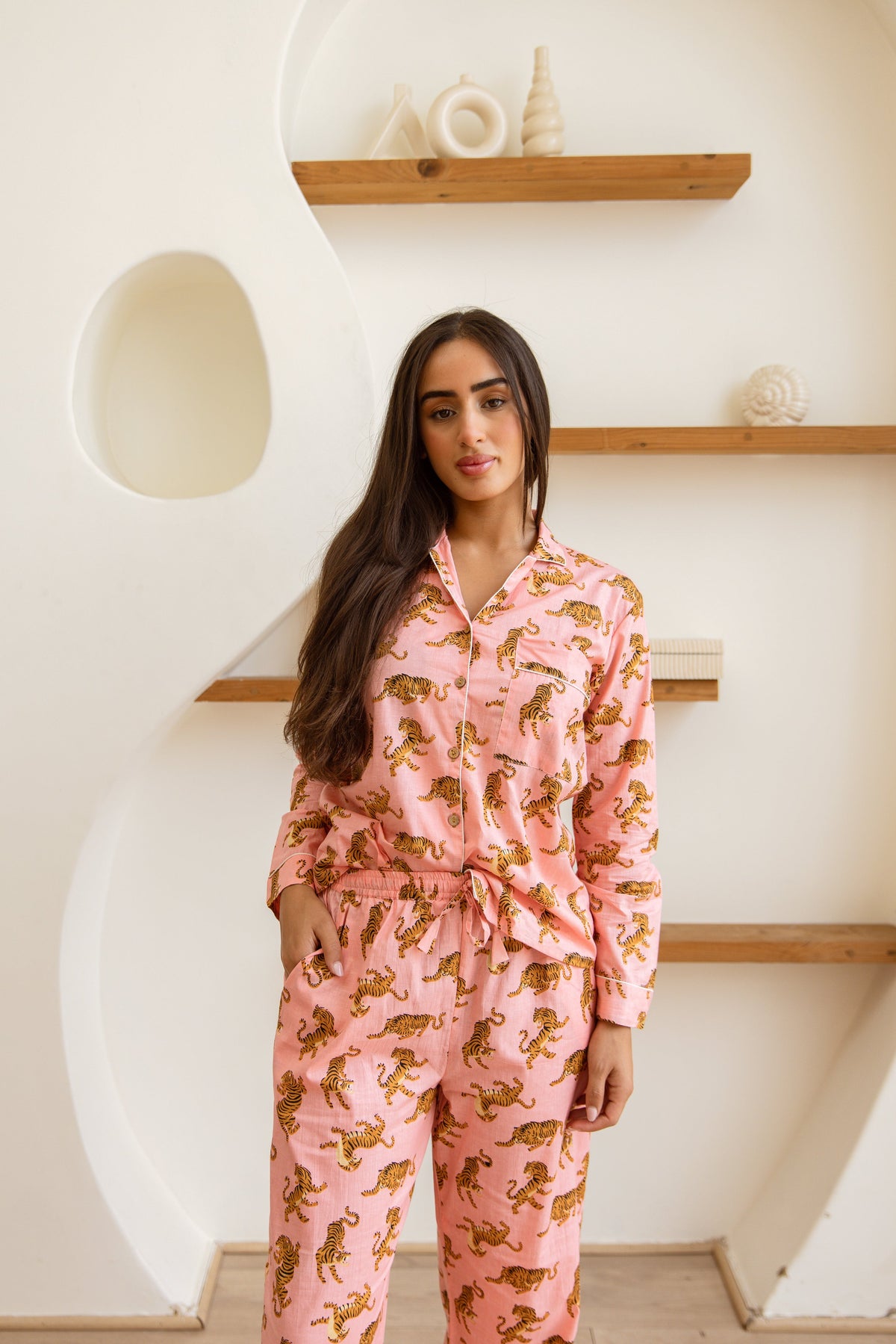 Amrita Pajamas Set Rosewood Tigress