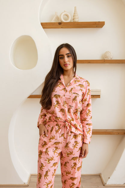 Amrita Pajamas Set Rosewood Tigress