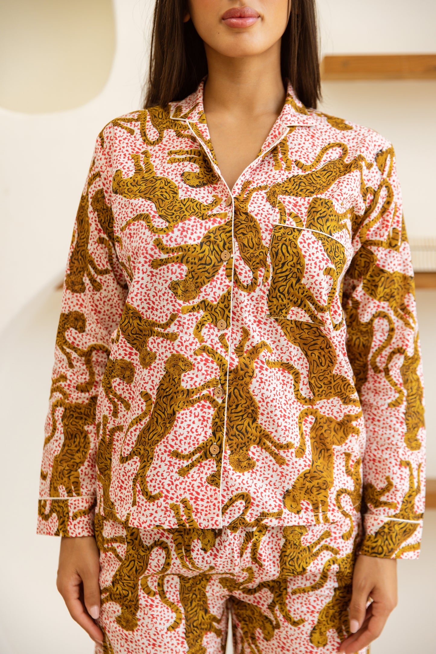 Amrita Pajamas Set Blush Panthera