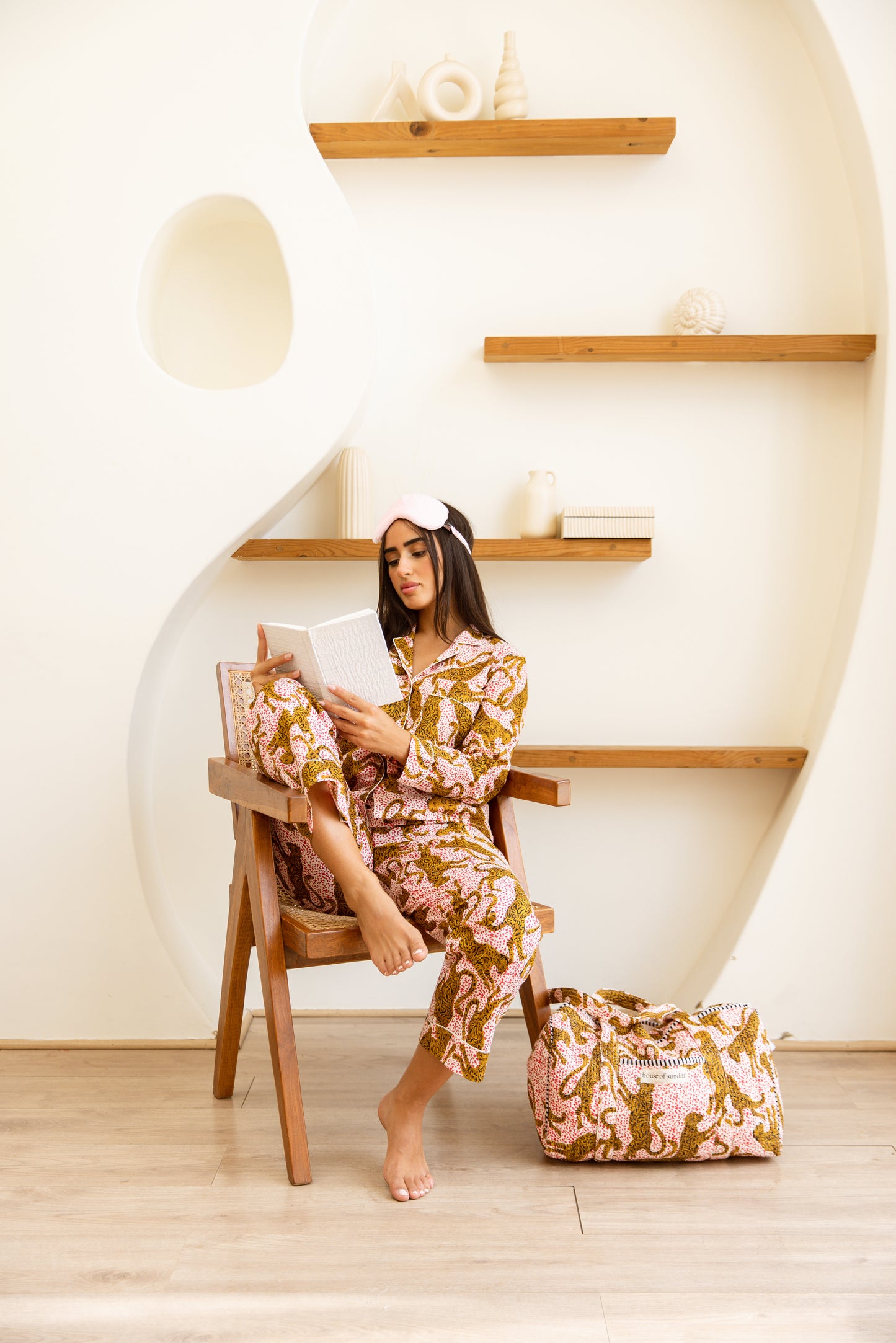 Amrita Pajamas Set Blush Panthera