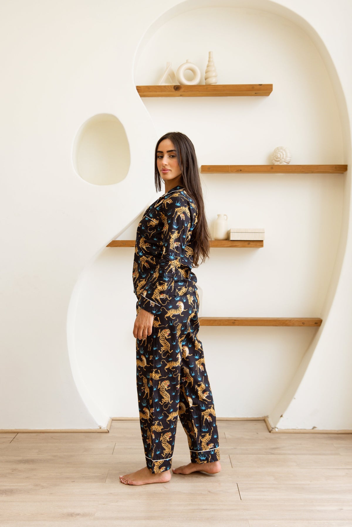 Amrita Pajamas Set Black Panthera