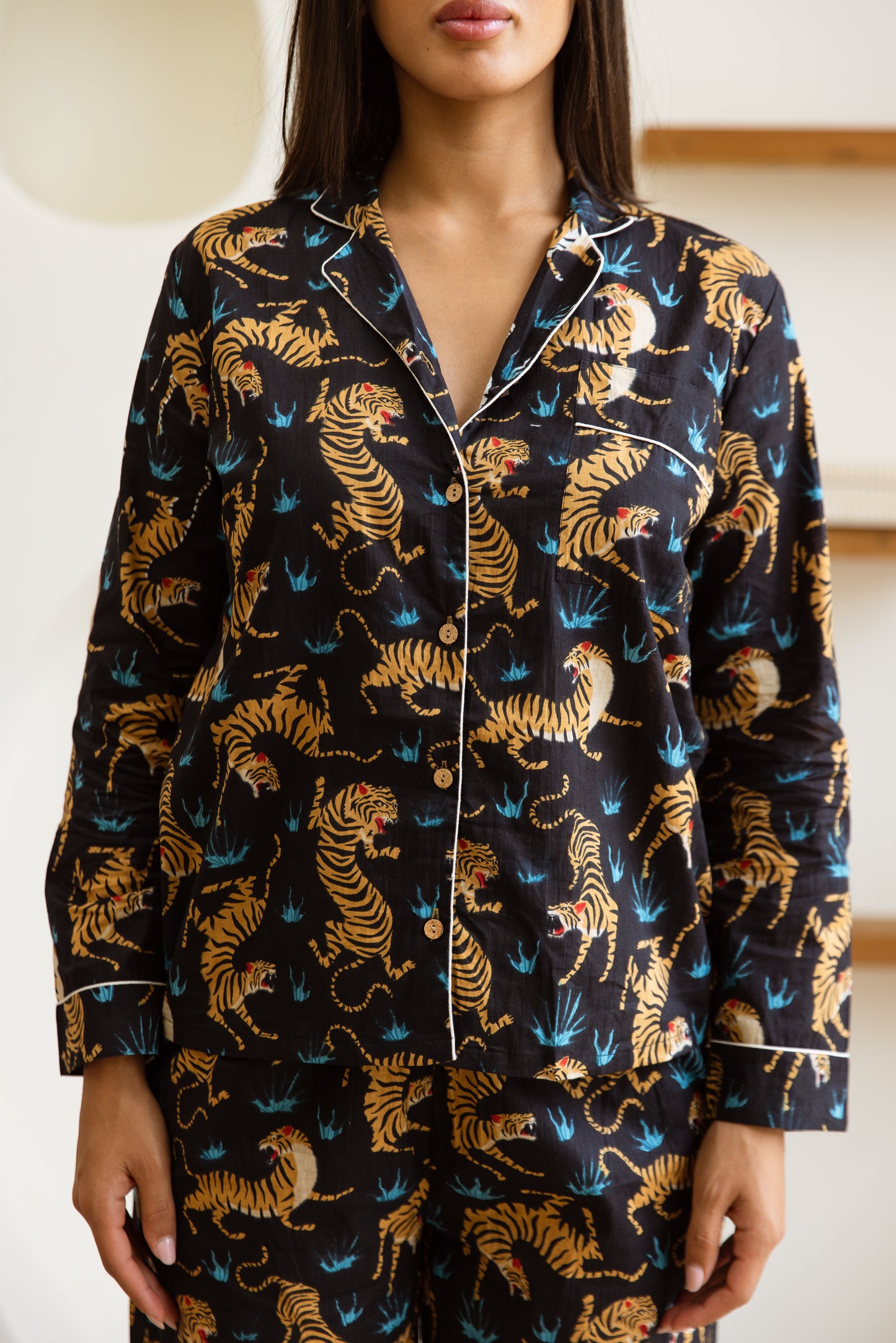 Amrita Pajamas Set Black Panthera