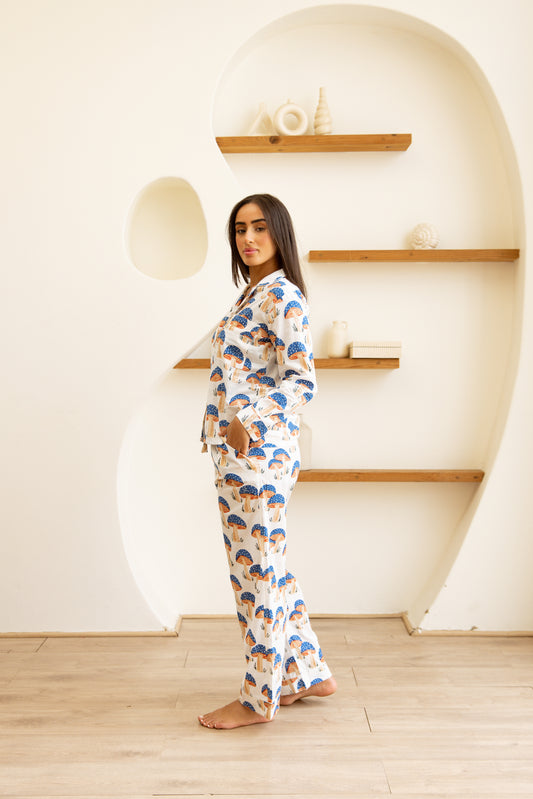 Amrita Pajamas Set Indigo Grove