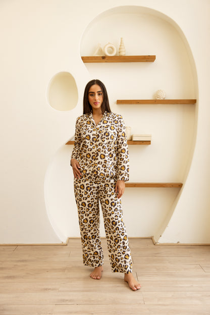 Amrita Pajamas Set Desert Leopard