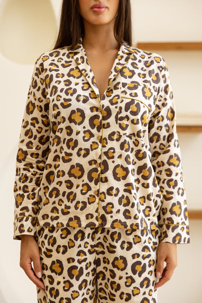 Amrita Pajamas Set Desert Leopard