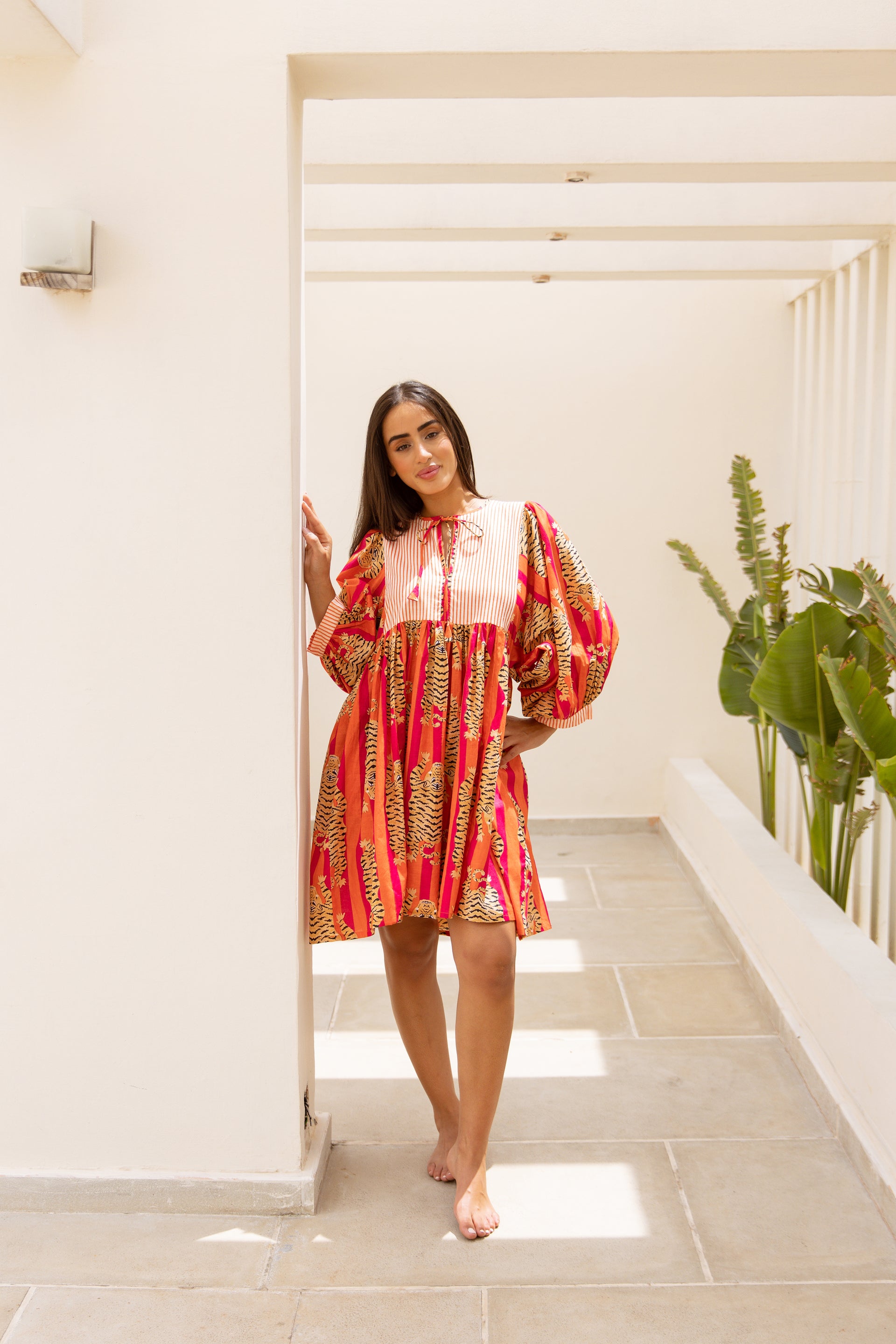 Tara Mini Dress Red Tigeress